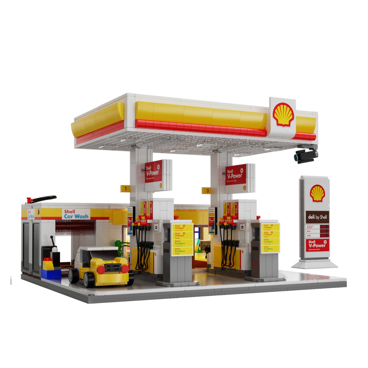 CaDA Shell Retail Station 1309 Pieces 3D Puzzle C66026W Alternate 4