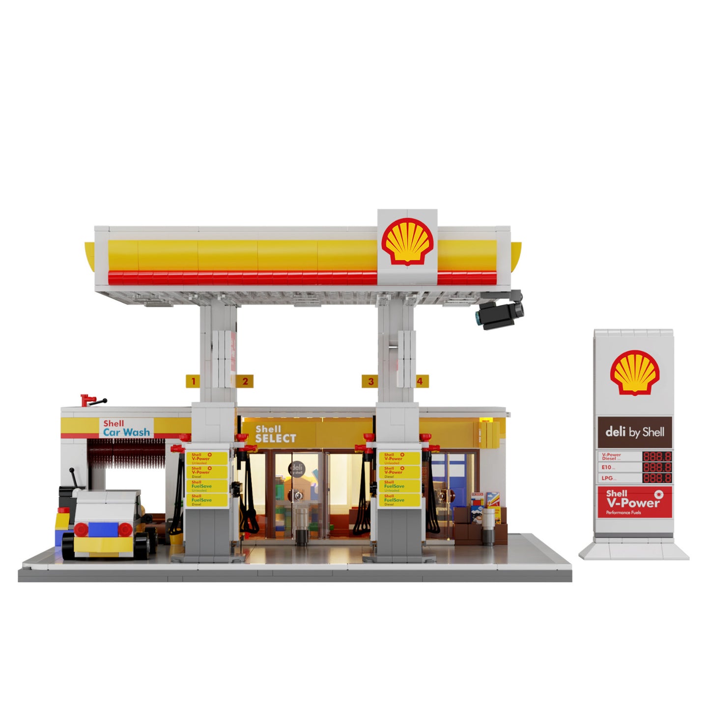 CaDA Shell Retail Station 1309 Pieces 3D Puzzle C66026W Alternate 5