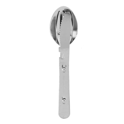 Coghlan's Chow Kit Stainless Steel Knife Fork & Spoon Camping Cutlery Tableware Set