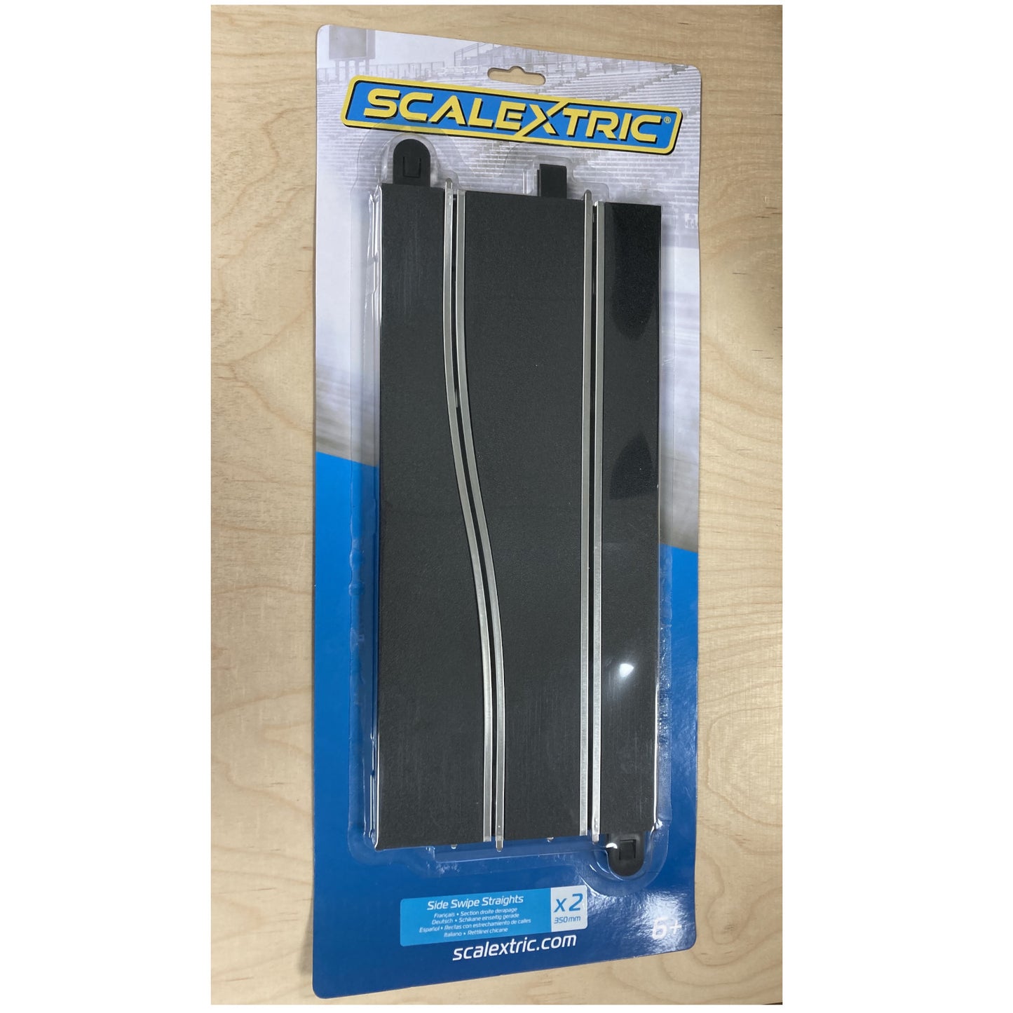 Scalextric C8246 Side Swipe Straight Pack of 2 Scalextric Track Alternate 1