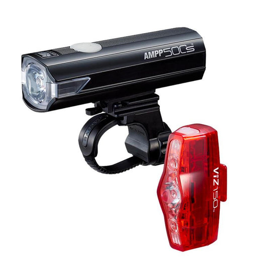 Cateye AMPP 500S / Viz 150 USB-C Front & Rear Bike Light Set