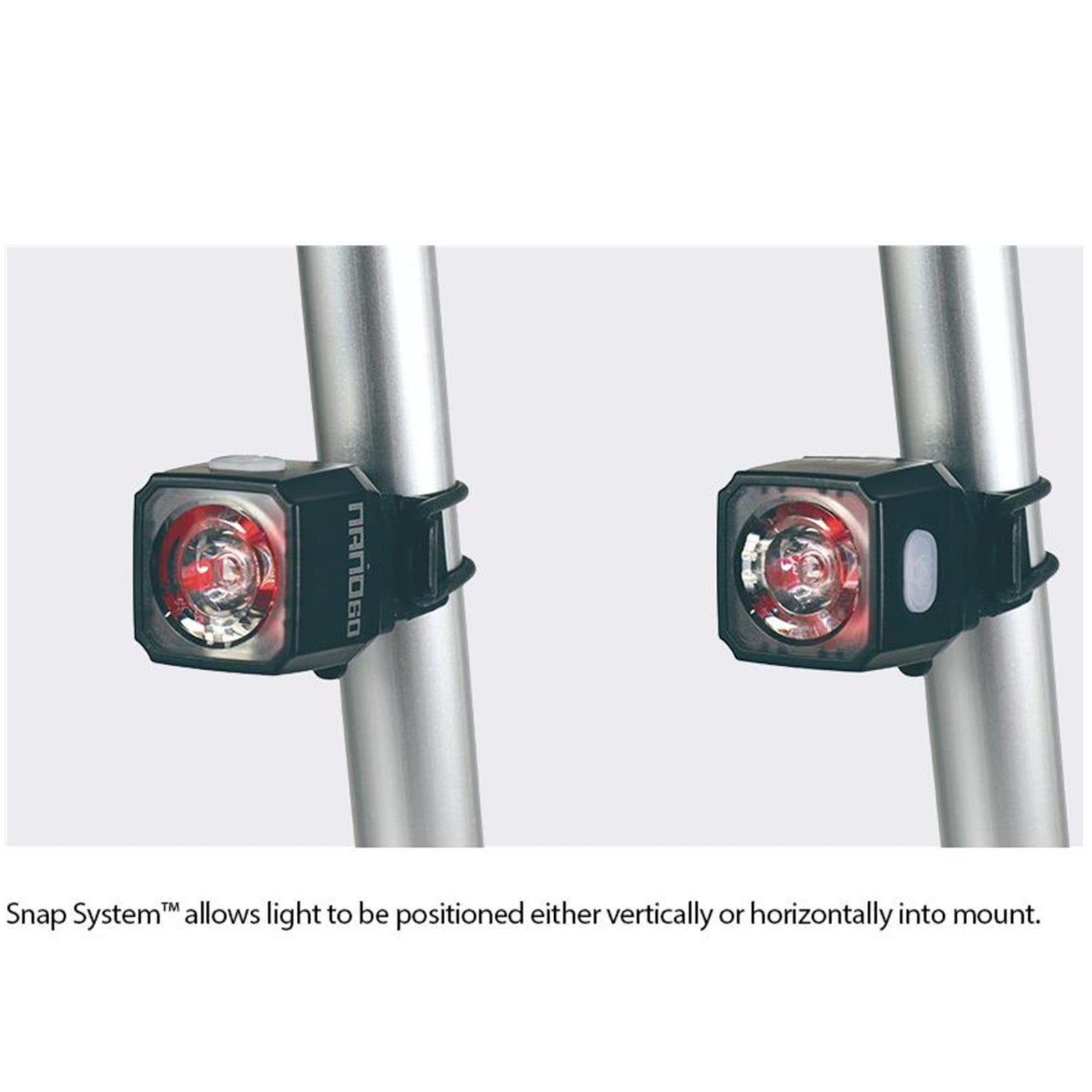 Cateye Nano-F / Nano 60 New Front & Rear Bike Light Set Alternate 1