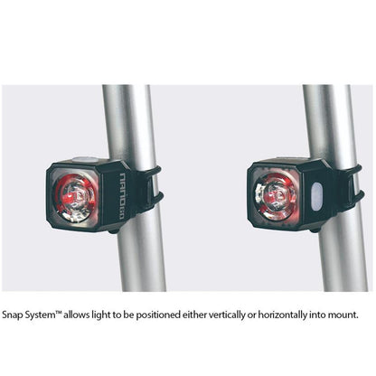 Cateye Nano-F / Nano 60 New Front & Rear Bike Light Set Alternate 1