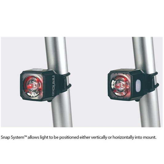 Cateye Nano-F / Nano 60 New Front & Rear Bike Light Set Alternate 1
