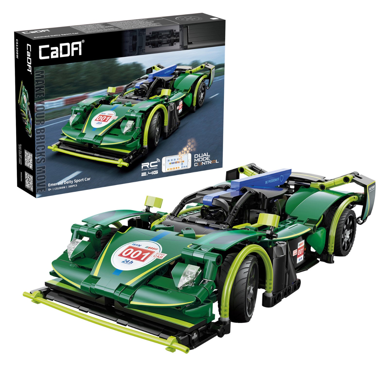 CaDA Emerald Deity Sports Car 3D Puzzle 388 Pieces C51308W