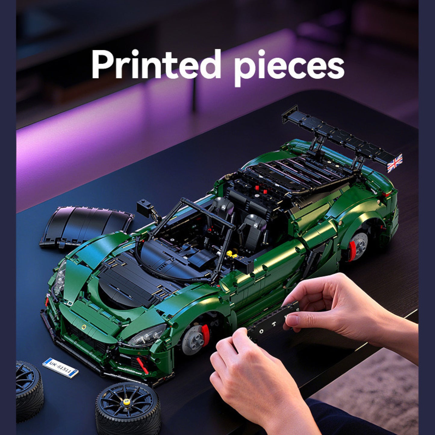 CaDA Lotus Exige Cup 430 Car 1:8 3D Puzzle 3730 Pieces C61511W Alternate 2