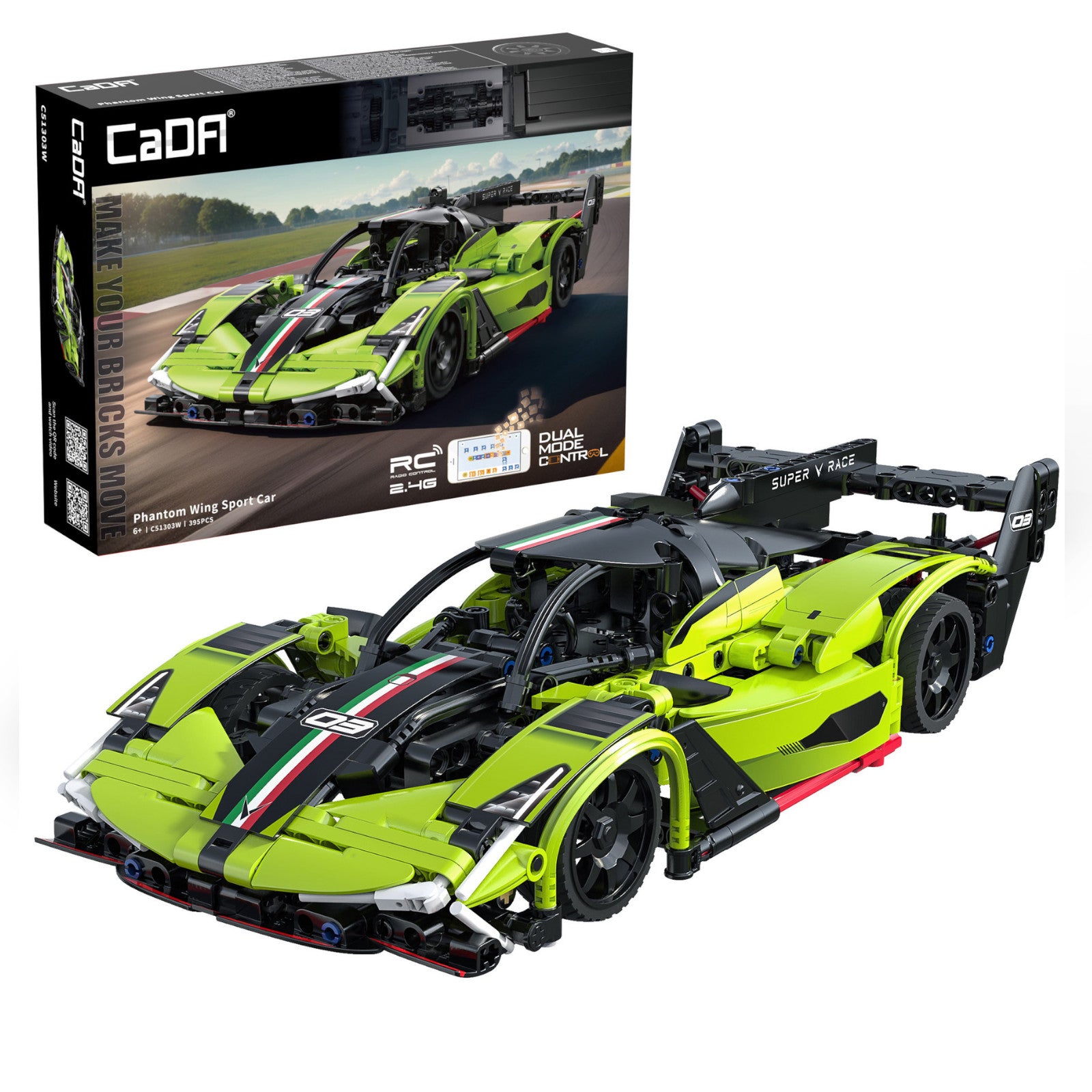 CaDA Phantom Wing Sports Car 3D Puzzle 395 Pieces C51303W