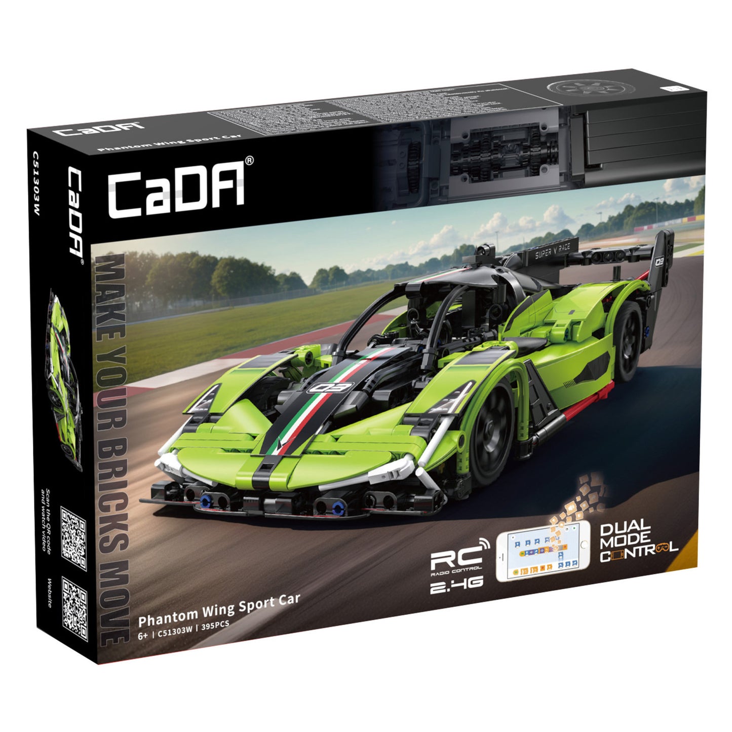 CaDA Phantom Wing Sports Car 3D Puzzle 395 Pieces C51303W Alternate 3
