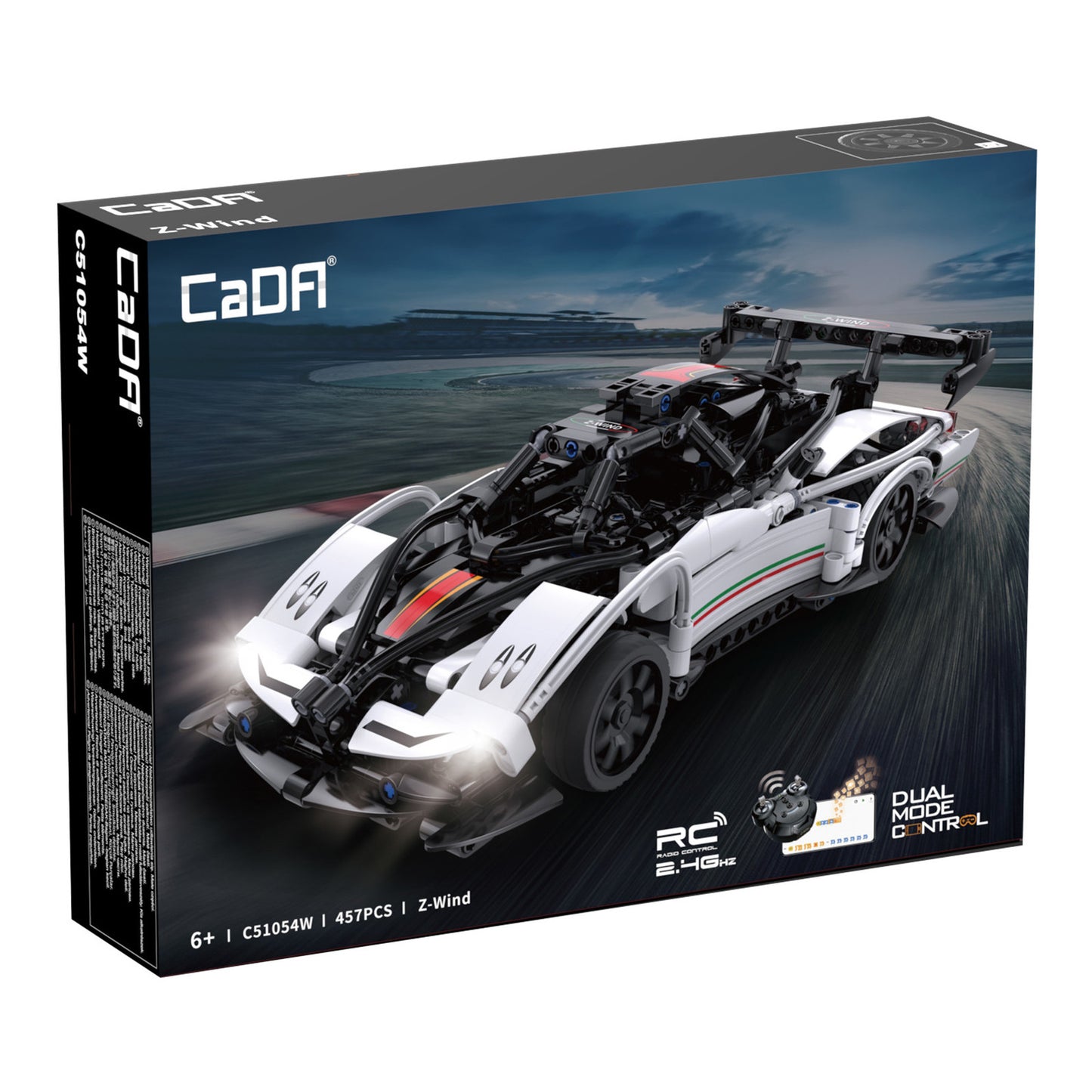 CaDA RC Z-Wind Super Car 3D Puzzle 457 Pieces C51054W Alternate 1