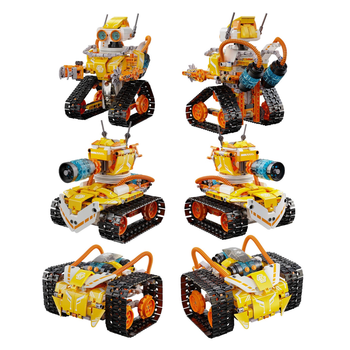 CaDA W-Bot Code Robot 3-in-1 3D Puzzle 455 Pieces C83003W Alternate 1