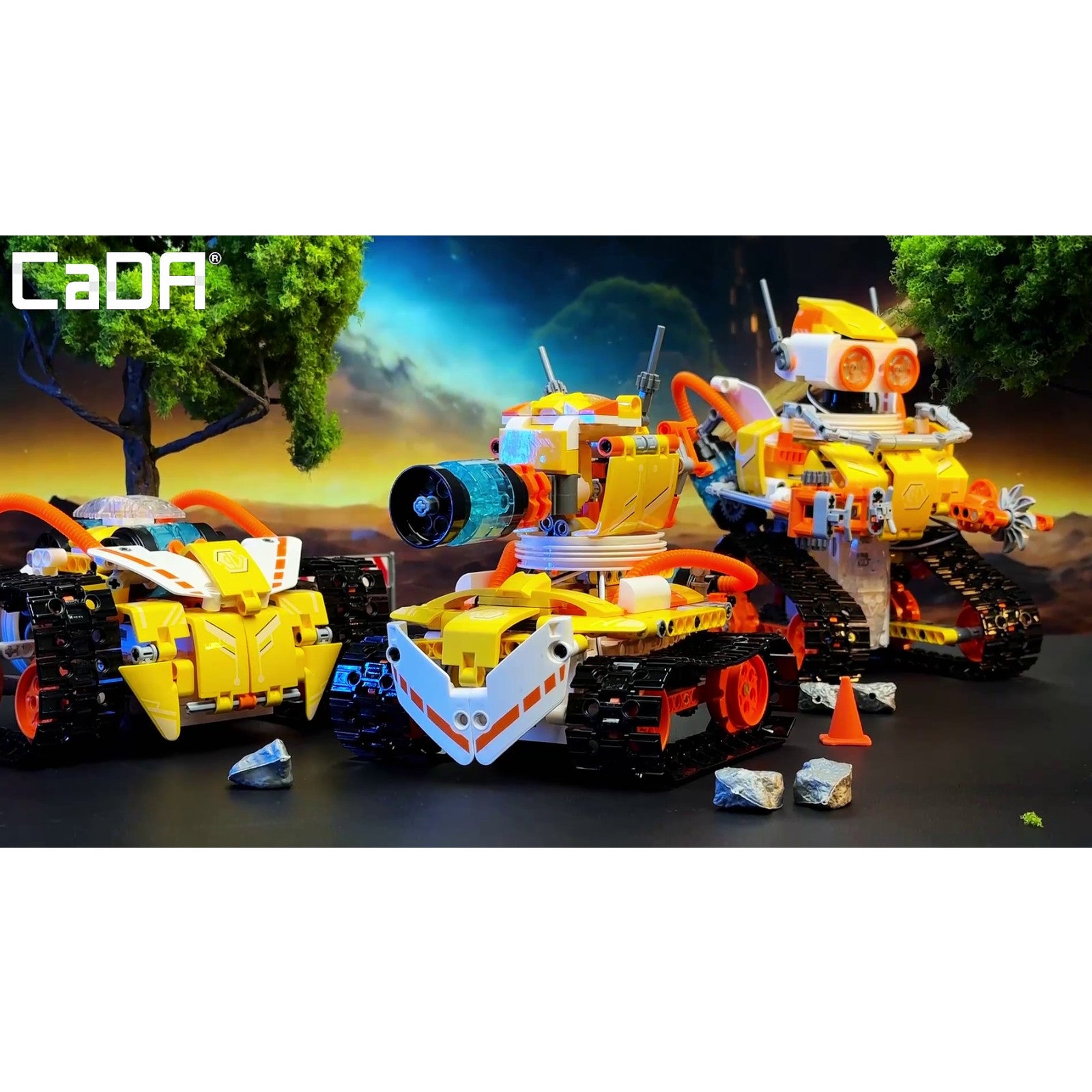 CaDA W-Bot Code Robot 3-in-1 3D Puzzle 455 Pieces C83003W Alternate 4