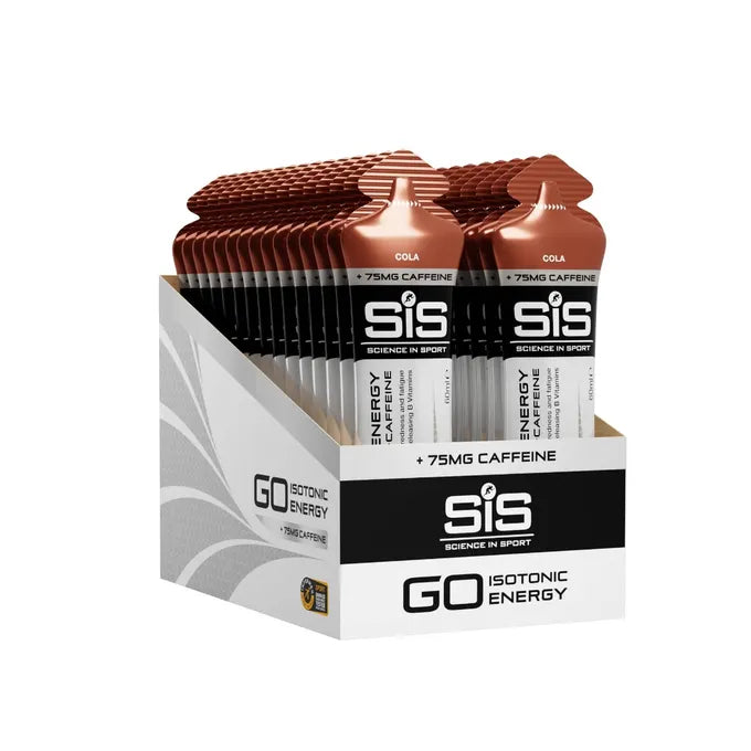 SIS GO Energy Gel Plus Caffeine | Box of 30 x 60ml - Cola
