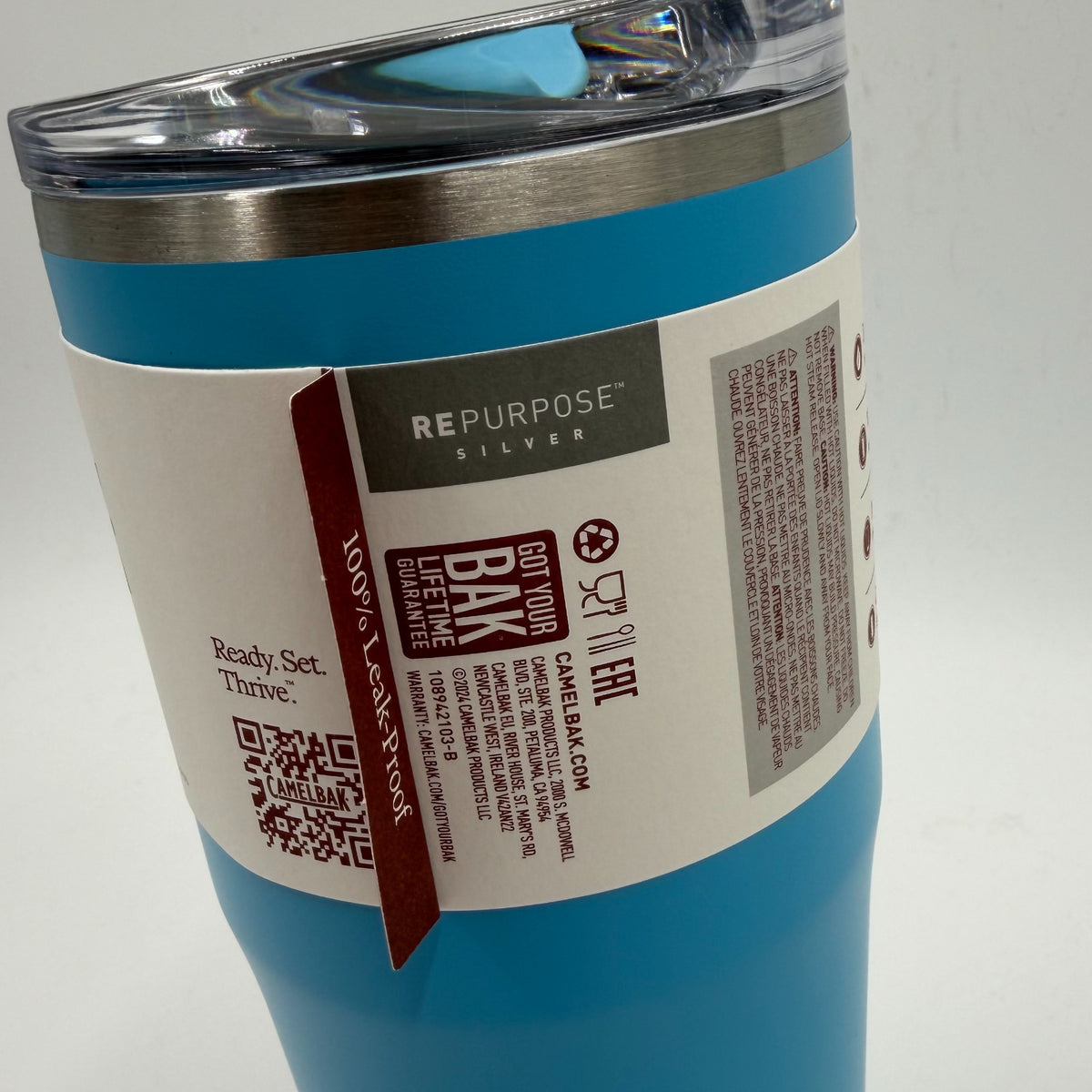Camelbak Thrive Tumbler VSS 30oz / 900ml Nordic Blue Stainless Steel Camping Flask Alternate 8