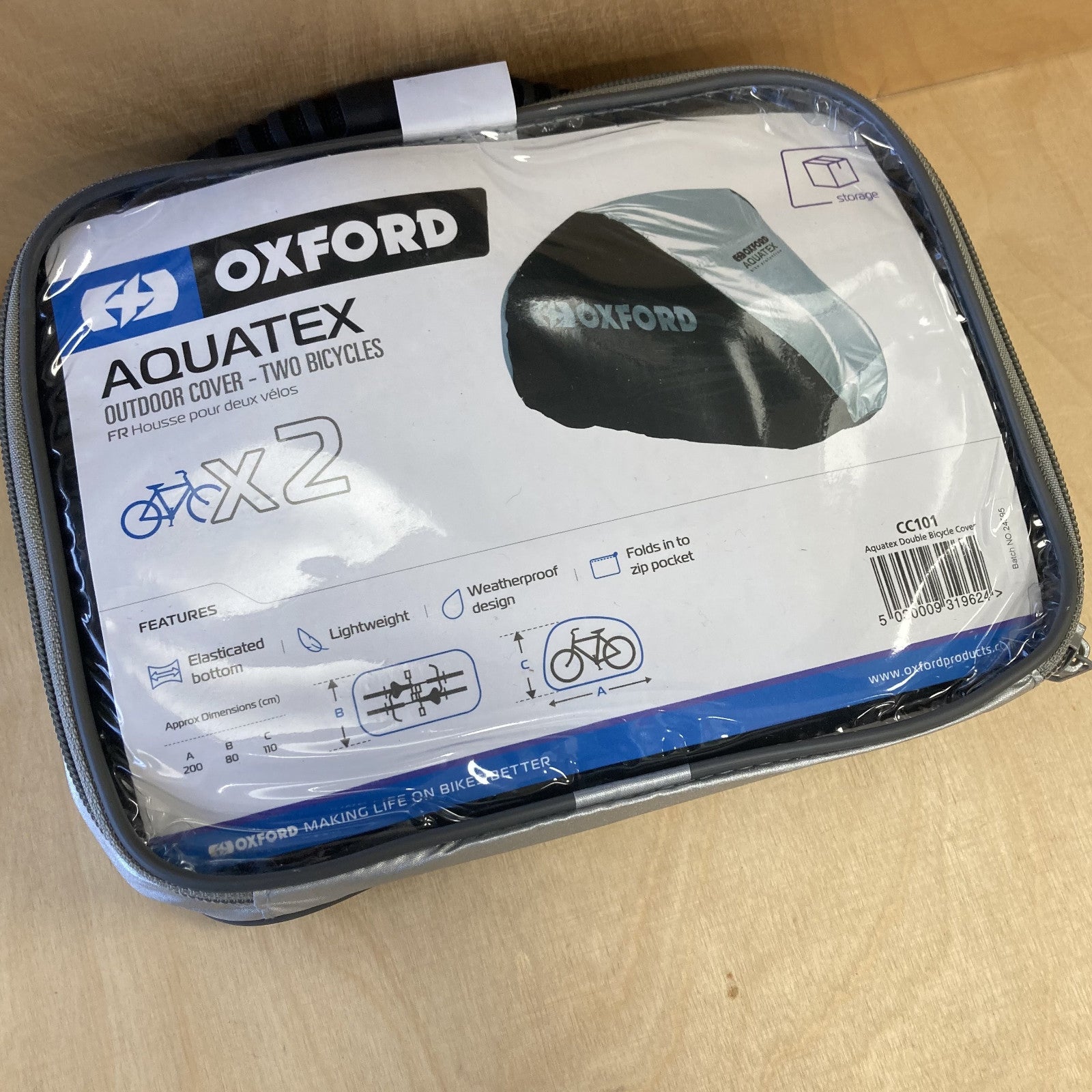 Oxford Aquatex Double Bike Storage Cover Alternate 2