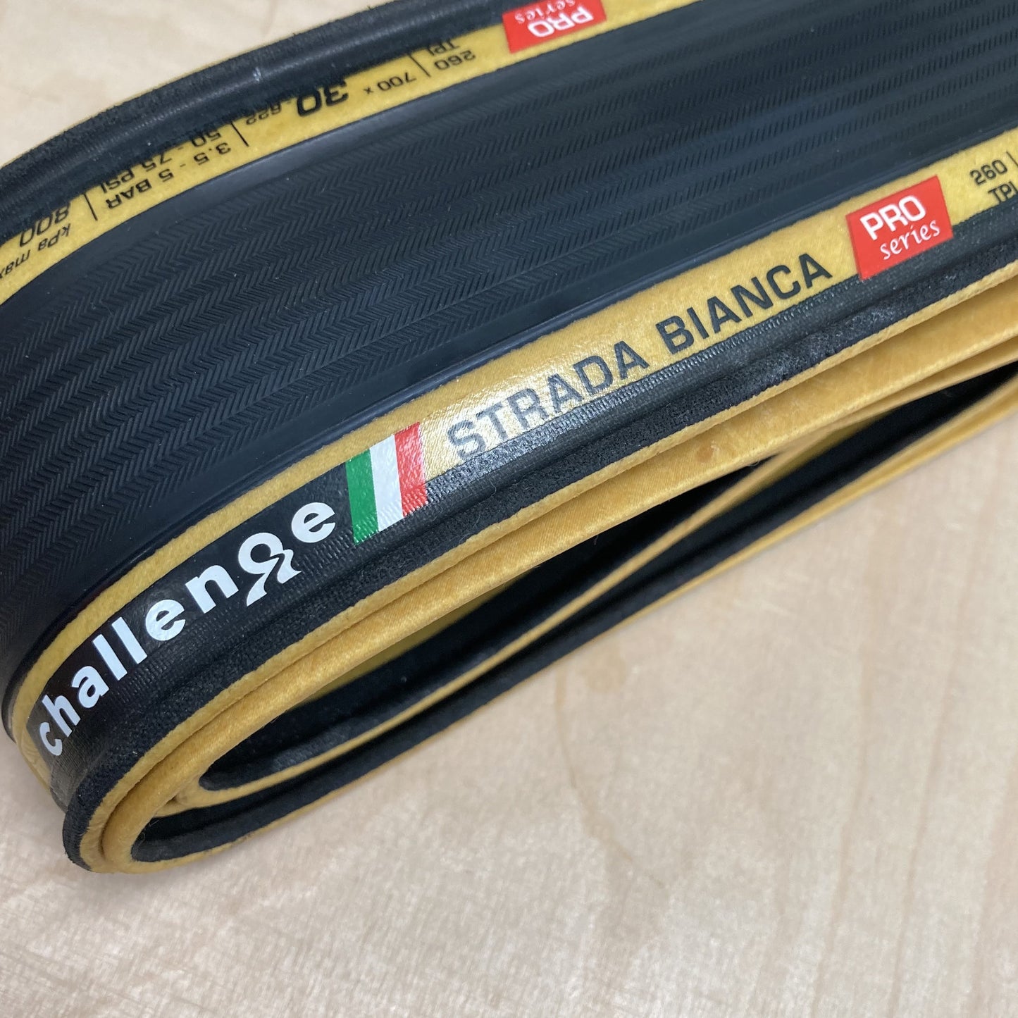 Challenge Strada Bianca Pro 700x30c 700c Bike Tyre Tan Wall Alternate 4