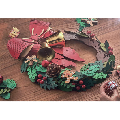 Rolife Christmas Wreath 3D Puzzle Festive Decoration