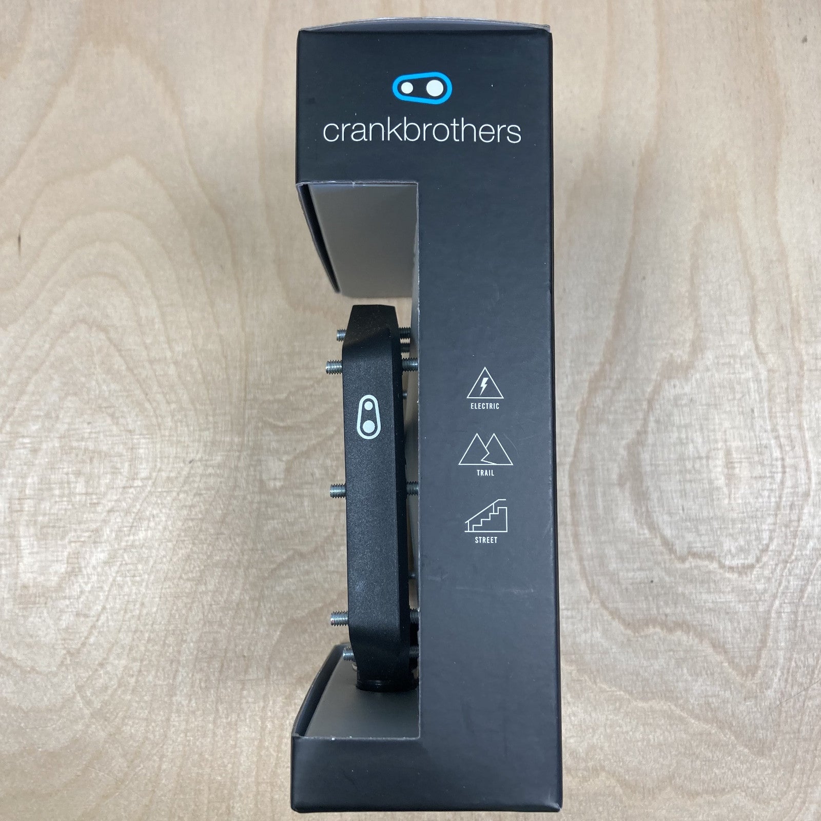 Crank Brothers Stamp 1 V2 Gen 2 Large 9/16 Inch Platform Bike Pedals Black Large Alternate 2