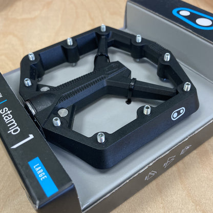 Crank Brothers Stamp 1 V2 Gen 2 Large 9/16 Inch Platform Bike Pedals Black Large Alternate 4