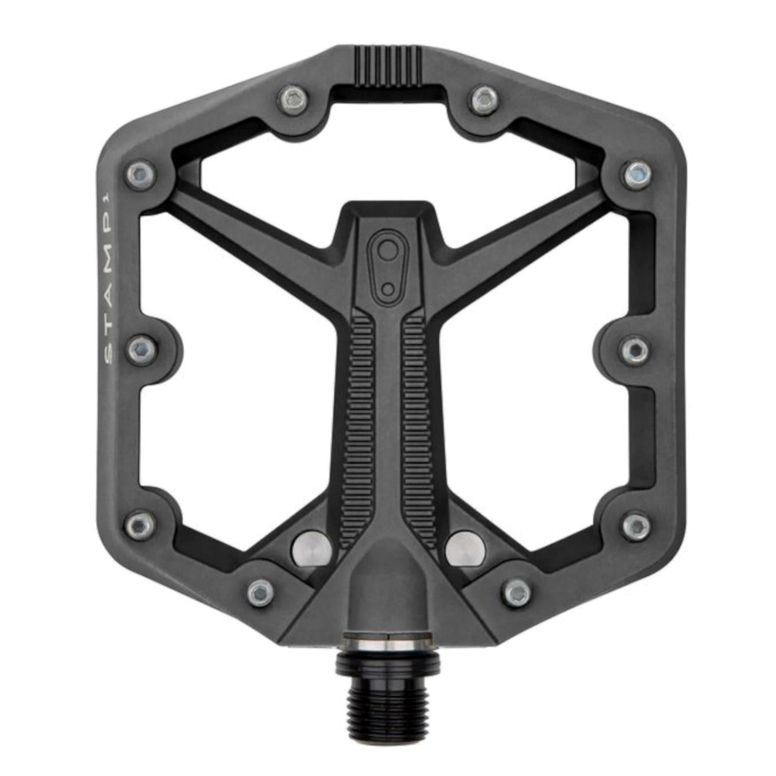 Crank Brothers Stamp 1 V2 Gen 2 Large 9/16 Inch Platform Bike Pedals Black Large