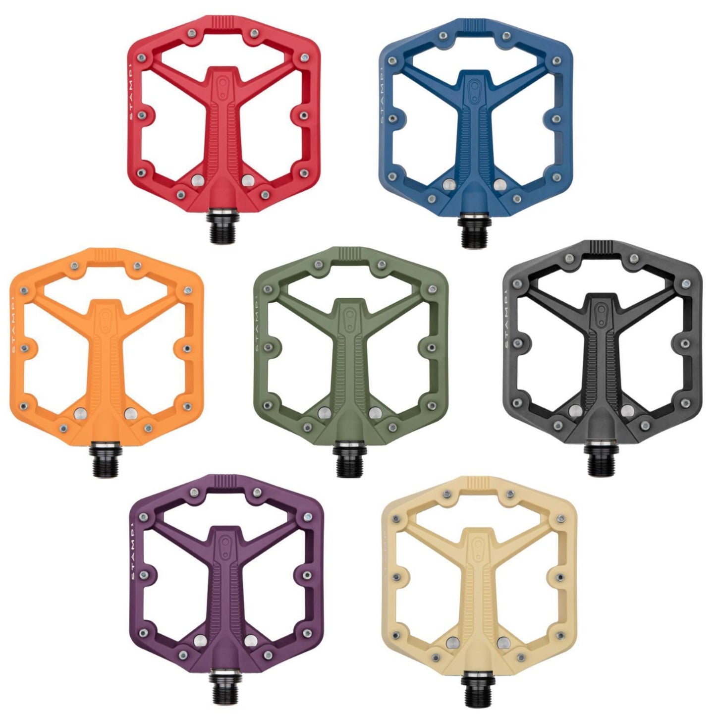 Crank Brothers Stamp 1 V2 Gen 2 Large 9/16 Inch Platform Bike Pedals  Collection