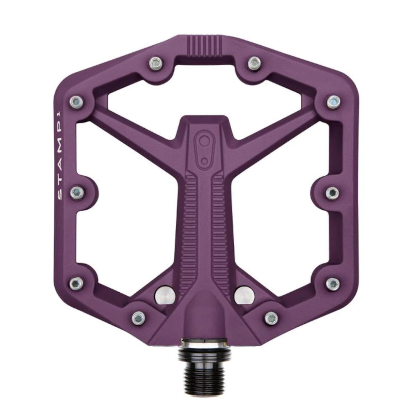 Crank Brothers Stamp 1 V2 Gen 2 Large 9/16 Inch Platform Bike Pedals Purple Large