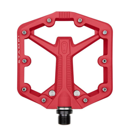 Crank Brothers Stamp 1 V2 Gen 2 Large 9/16 Inch Platform Bike Pedals Red Large