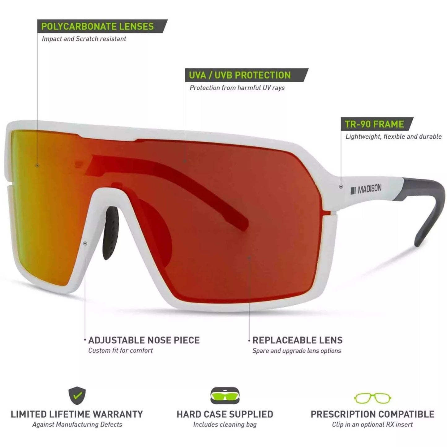 Madison Crypto With 3 Lenses Cycling Sunglasses Alternate 4