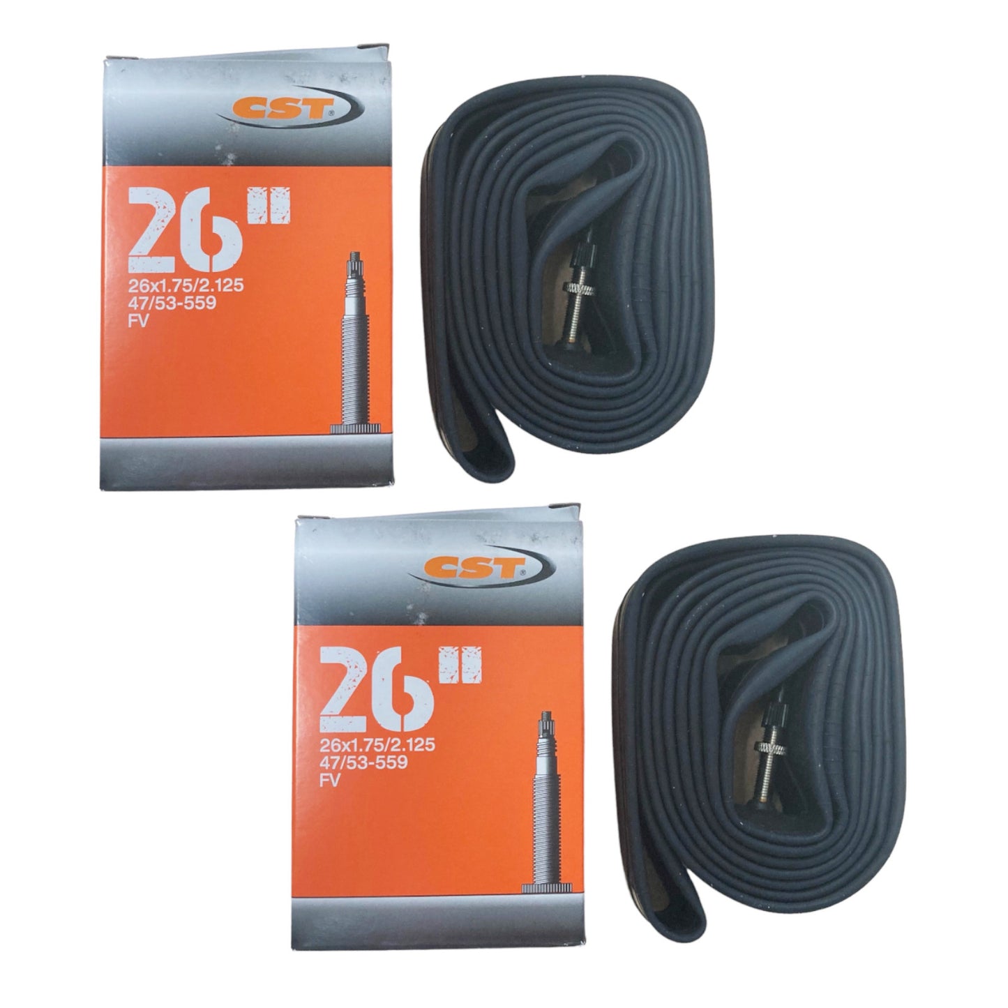 CST Butyl 26x1.75/2.125" 32mm 26 Inch Presta Valve Bike Inner Tube