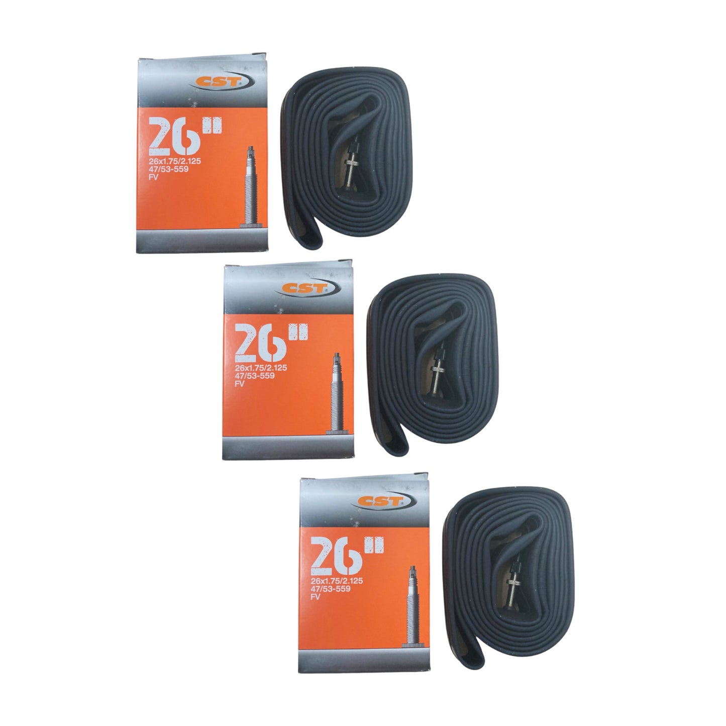 CST Butyl 26x1.75/2.125" 32mm 26 Inch Presta Valve Bike Inner Tube