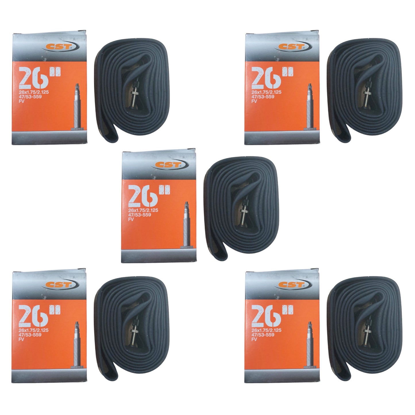 CST Butyl 26x1.75/2.125" 32mm 26 Inch Presta Valve Bike Inner Tube