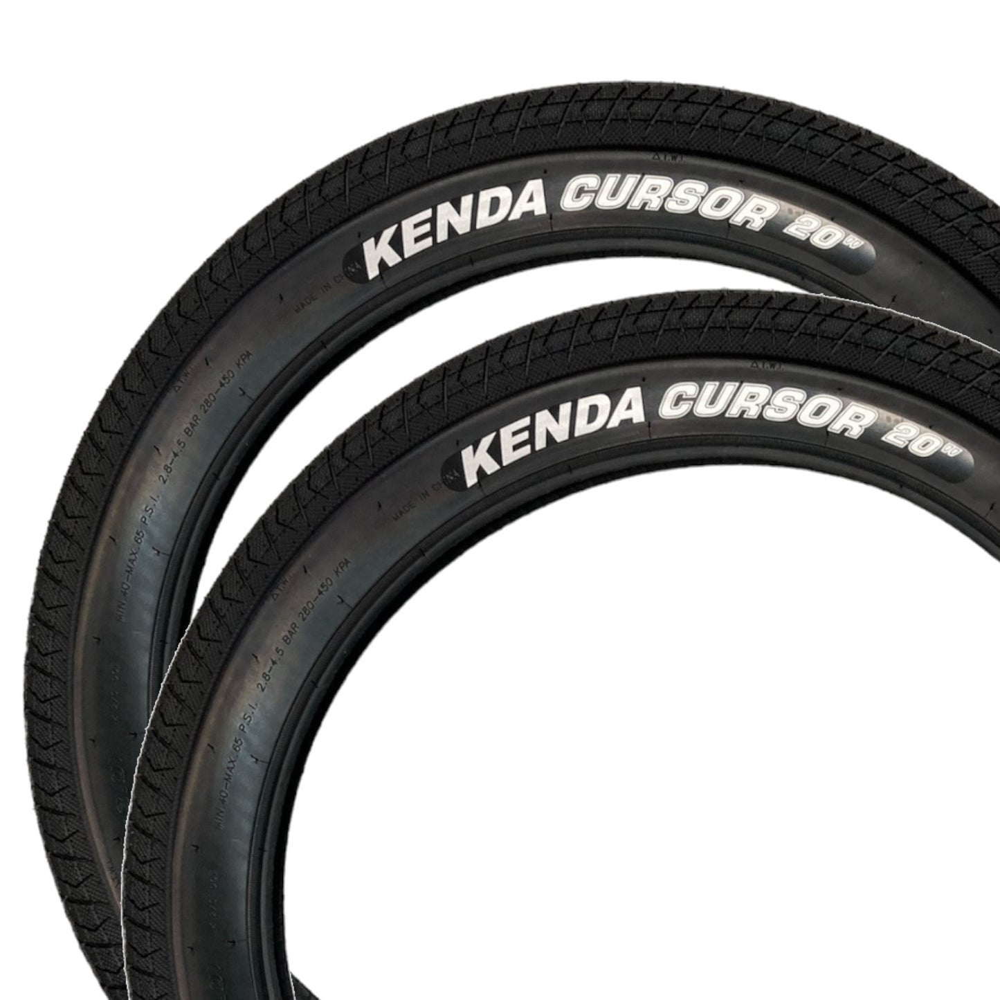 Kenda Cursor K1270 20 Inch Bike Tyre 20x4.0" Pair of Tyres No Tubes