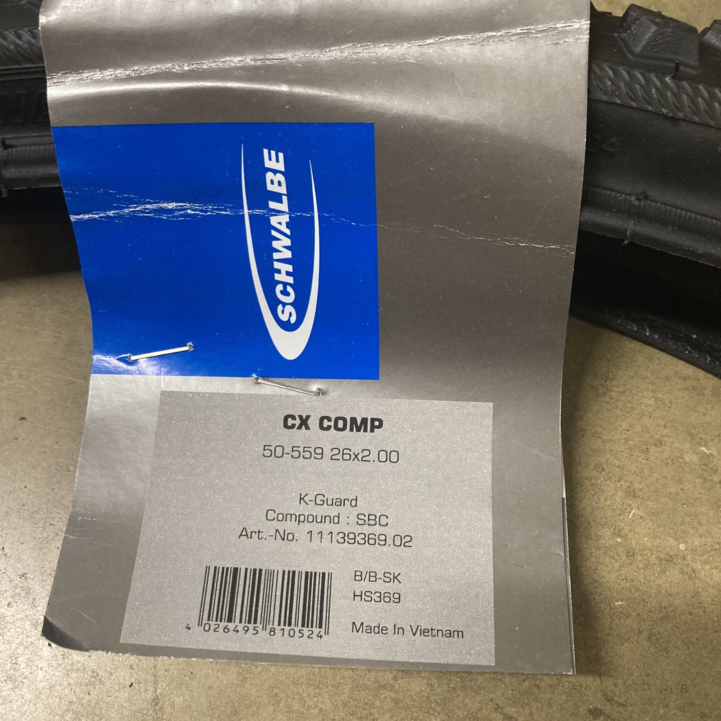 Schwalbe CX Comp 26 x 2.00" Tyres and Schrader Tubes 26 Inch Bike Tyre Alternate 7