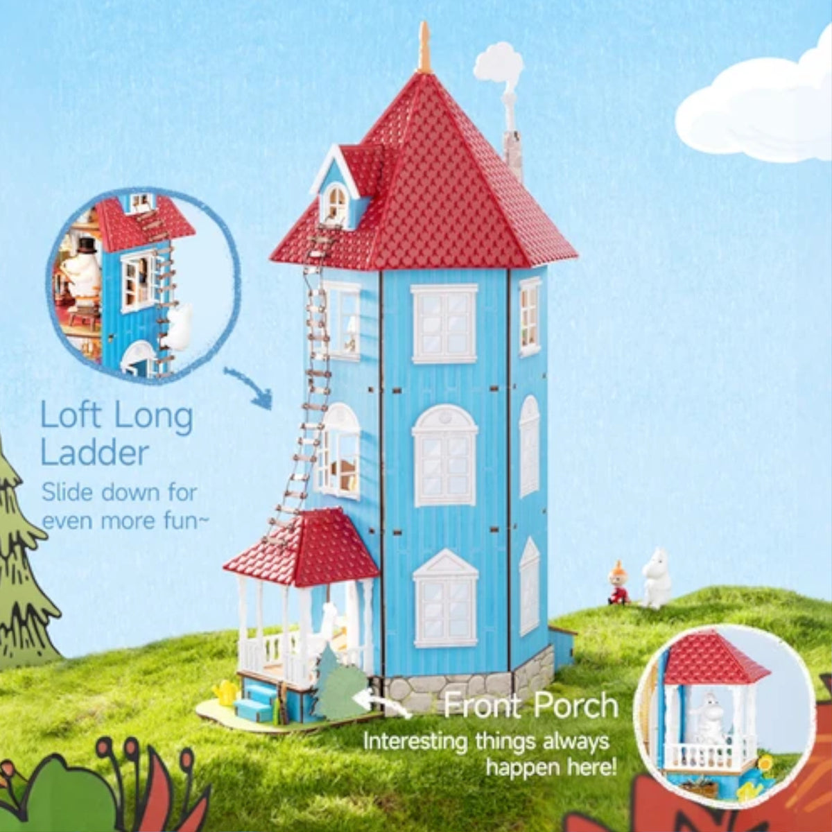 Rolife Moominhouse DIY Miniature House DA009 3D Puzzle Alternate 11
