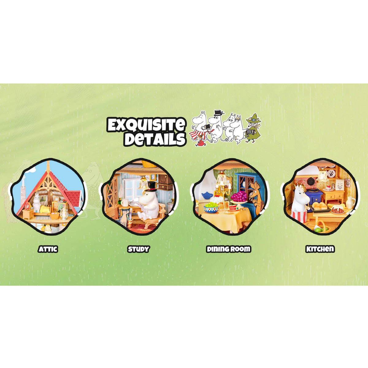 Rolife Moominhouse DIY Miniature House DA009 3D Puzzle Alternate 12