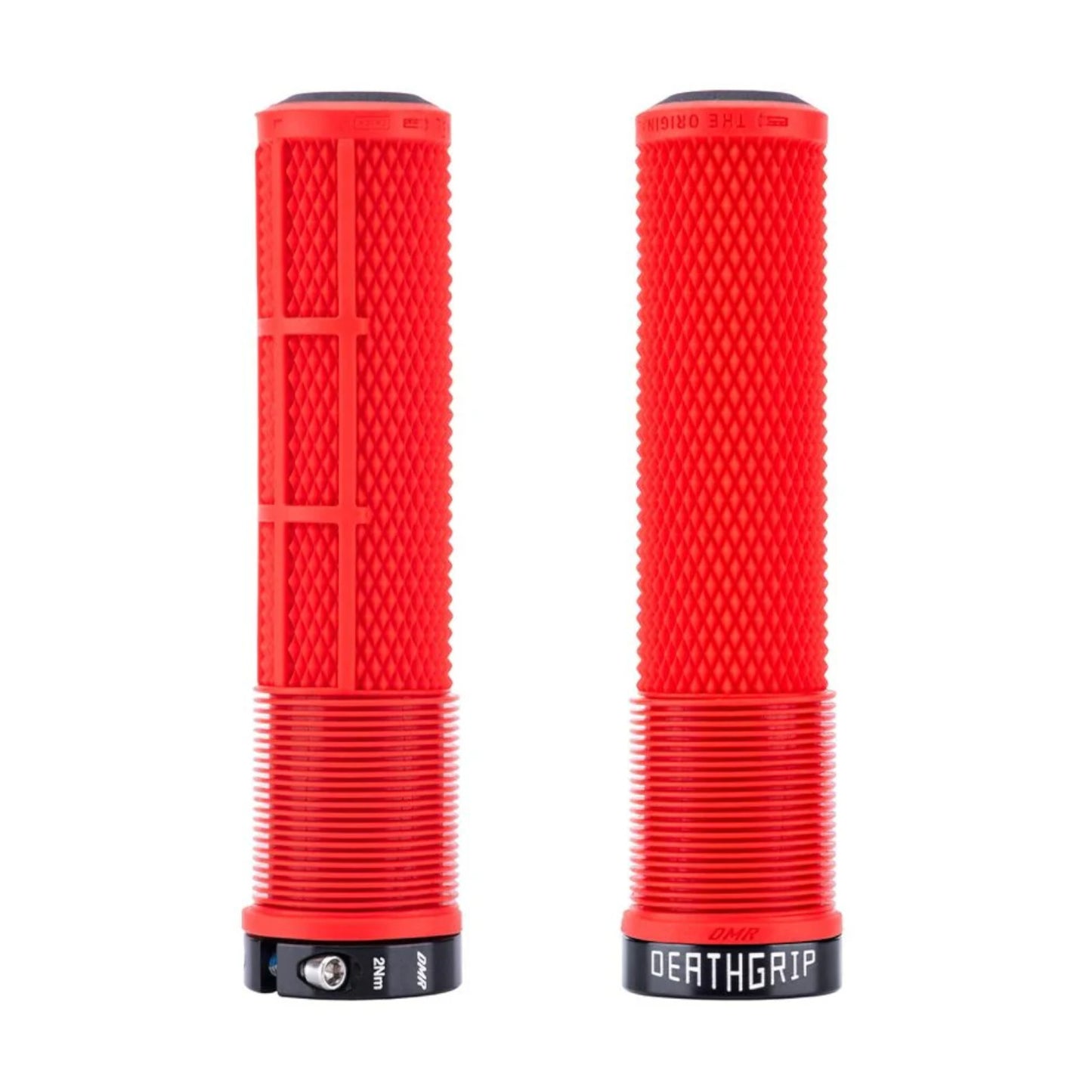 DMR DeathGrip 2 Red Thin Flangeless Bike Handlebar Grips Alternate 1