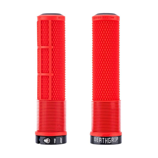 DMR DeathGrip 2 Red Thick Flangeless Bike Handlebar Grips Alternate 1