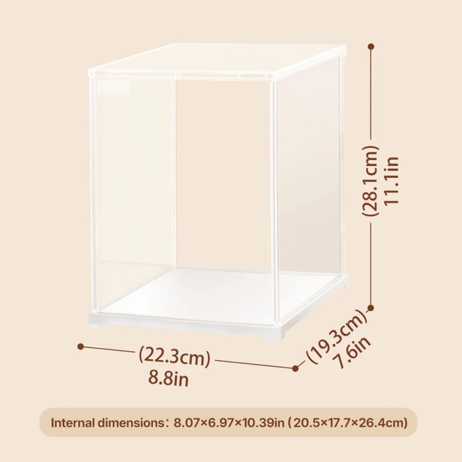 Rolife Clear Display Case Portrait Size M 3D Puzzle DF05L Alternate 8