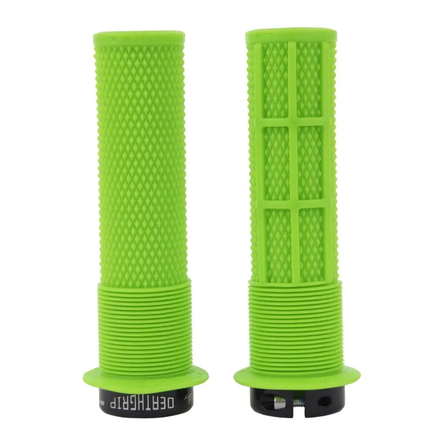 DMR Brendog Deathgrip Flange Thick Sick Green Bike Handlebar Grips Sick Green Thick Flange