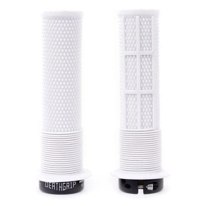 DMR Brendog Deathgrip Flange Thick White Bike Handlebar Grips White Thick Flange
