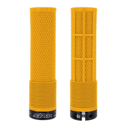 DMR Brendog Deathgrip Thick Gul Yellow Bike Handlebar Grips Gul Yellow Thick Flangeless