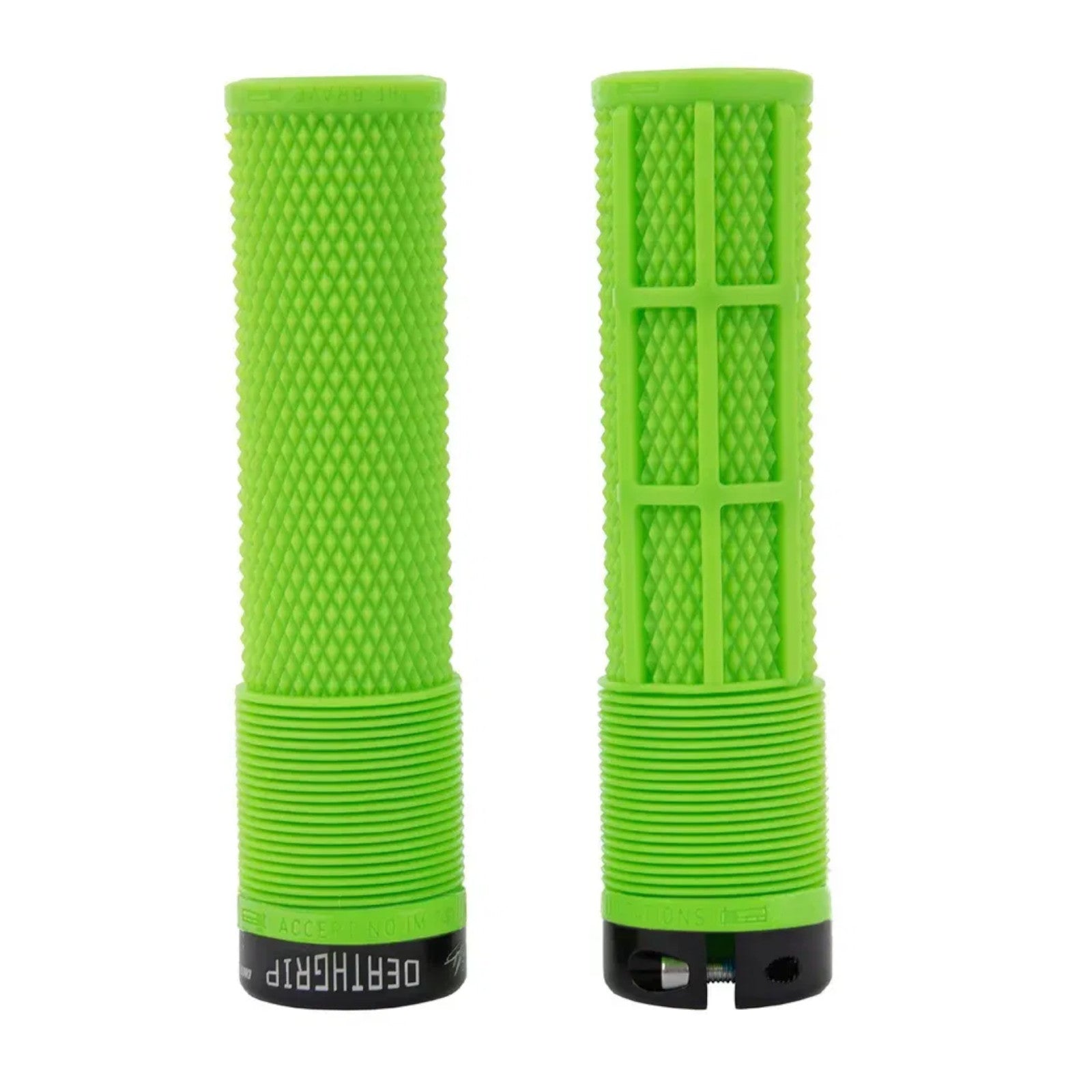 DMR Brendog Deathgrip Thick Sick Green Bike Handlebar Grips Sick Green Thick Flangeless