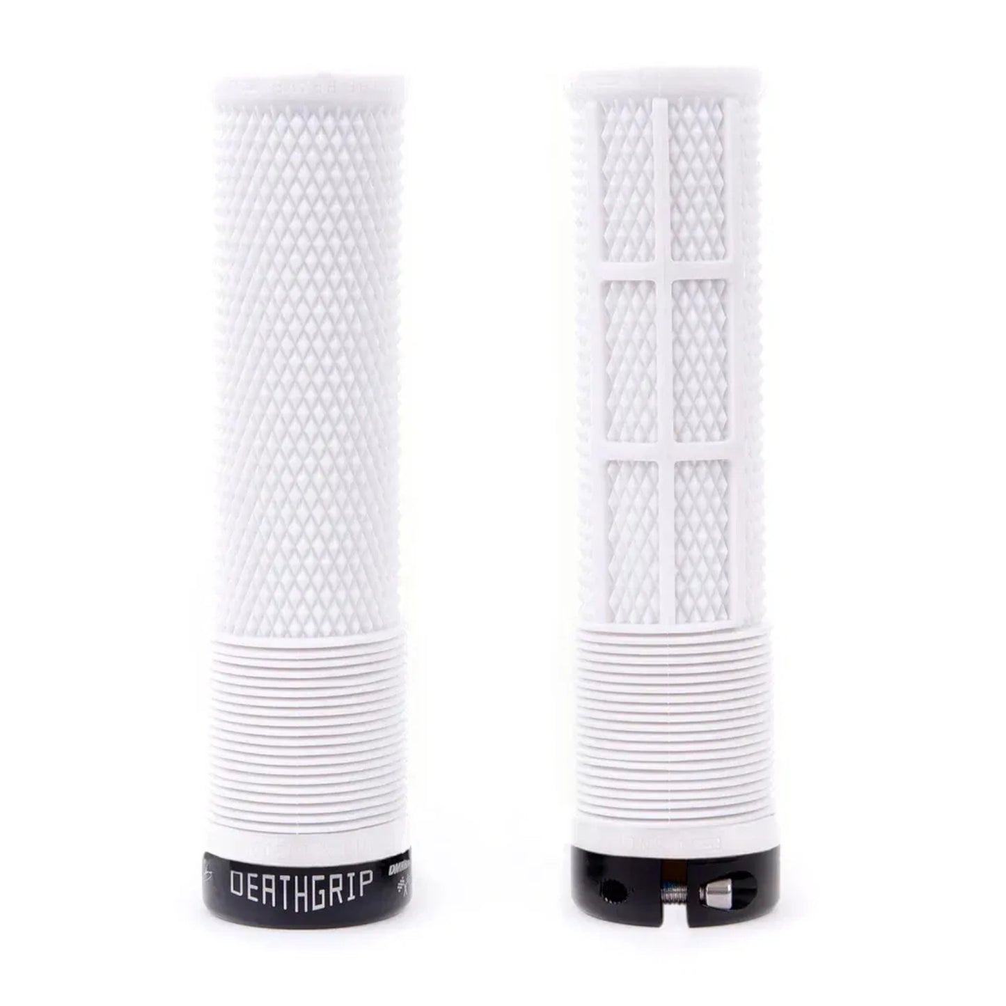DMR Brendog Deathgrip Thick White Bike Handlebar Grips White Thick Flangeless