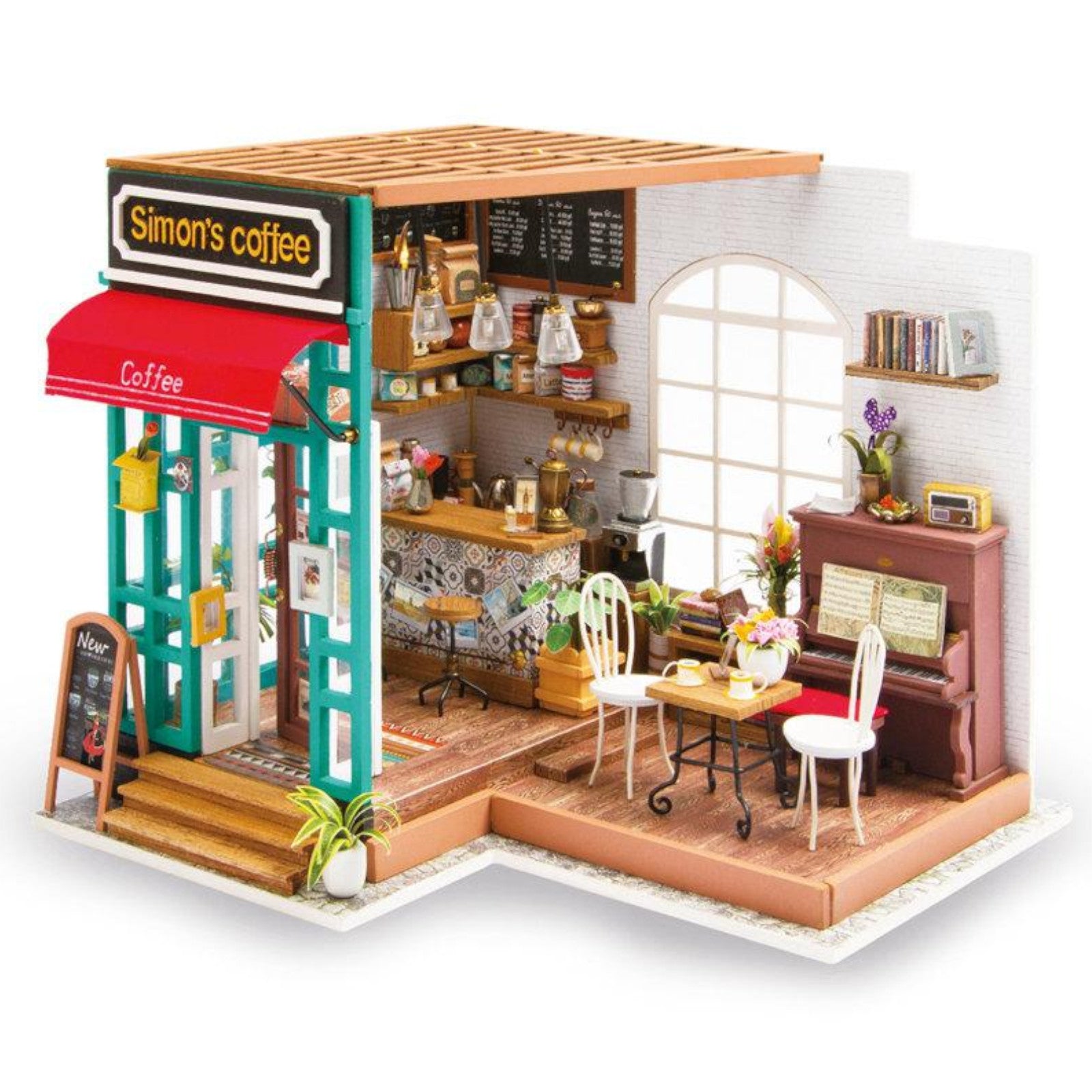 Rolife Simon’s Coffee DIY Miniature Dollhouse DG109 3D Puzzle