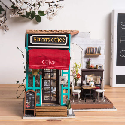Rolife Simon’s Coffee DIY Miniature Dollhouse DG109 3D Puzzle Alternate 1