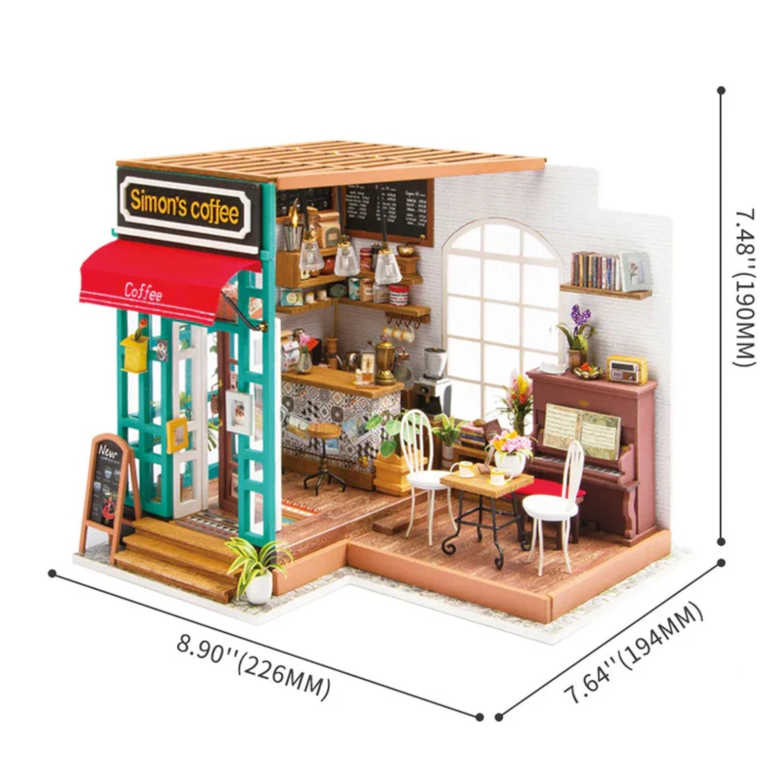 Rolife Simon’s Coffee DIY Miniature Dollhouse DG109 3D Puzzle Alternate 4