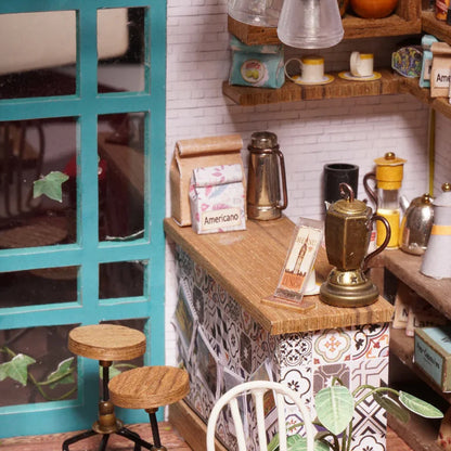 Rolife Simon’s Coffee DIY Miniature Dollhouse DG109 3D Puzzle Alternate 2