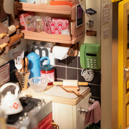 Rolife Cozy Kitchen DIY Miniature House Kit DG159 3D Puzzle Alternate 2