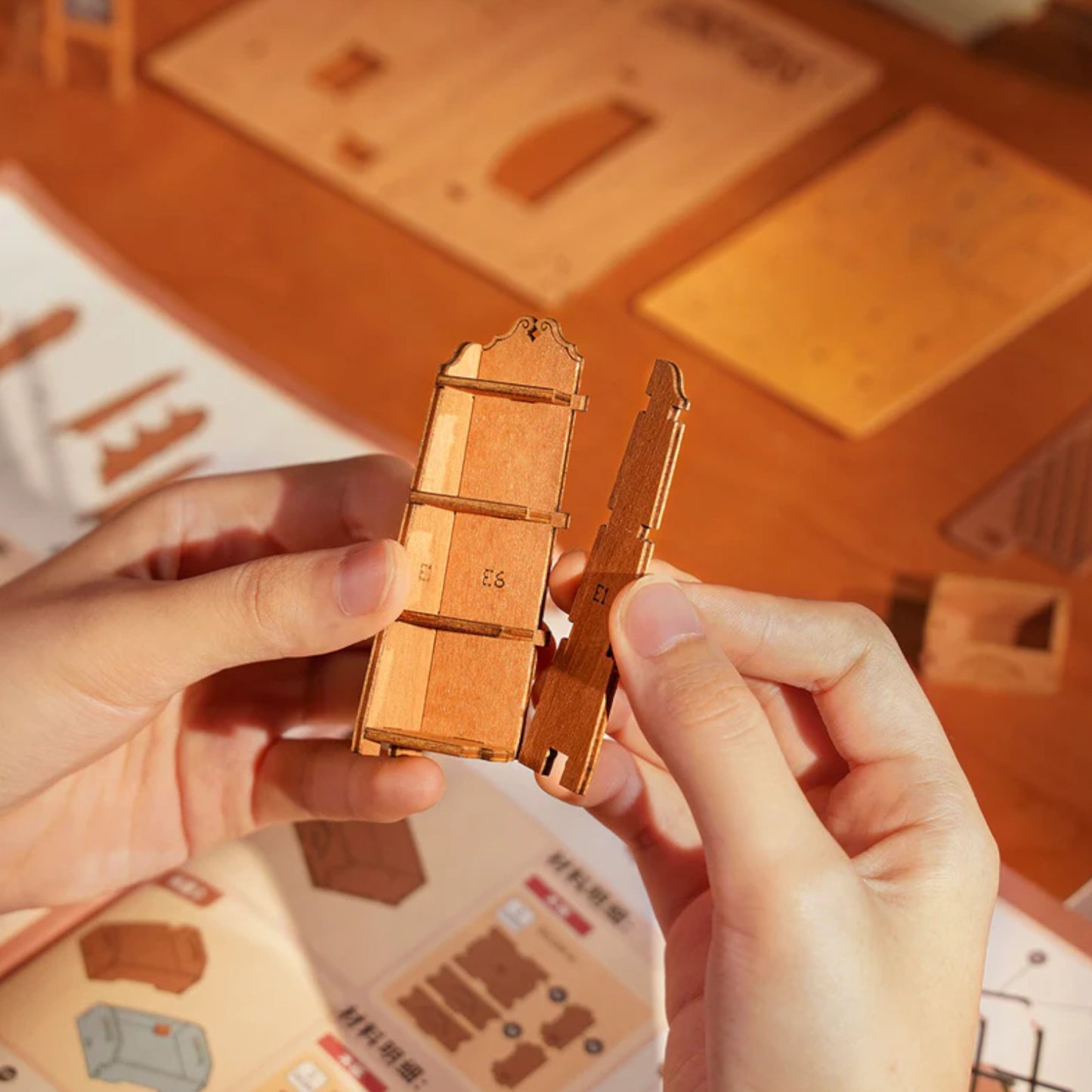 Rolife Corner Bookstore DIY Miniature House Kit DG164 3D Puzzle Alternate 2