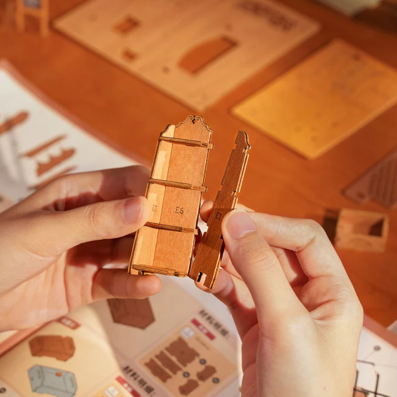 Rolife Corner Bookstore DIY Miniature House Kit DG164 3D Puzzle Alternate 2