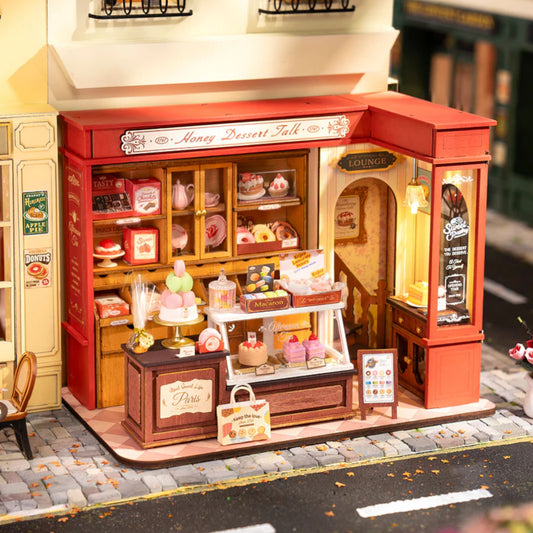 Rolife Honey Dessert Talk DIY Miniature House DG168 3D Puzzle Alternate 1